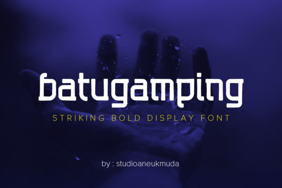 Batugamping: The Bold Display Font for Rugged Branding