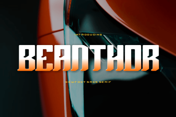 Beanthor: The Bold Display Font for Handmade Creators