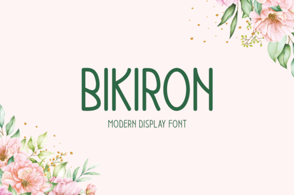 Bikiron: A Modern Display Font for Editorial Design