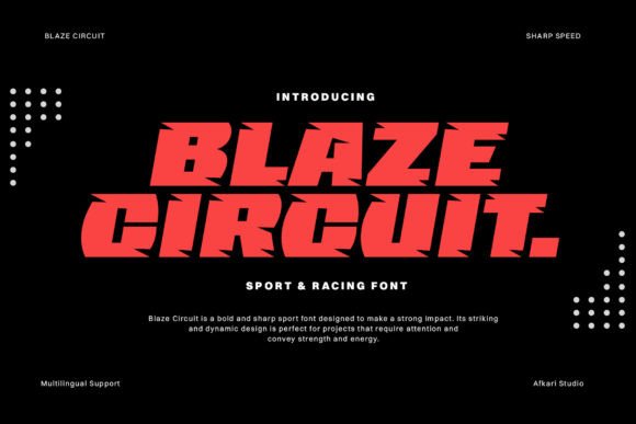 Blaze Circuit: The High-Octane Typeface for Speed-Driven Campaigns
