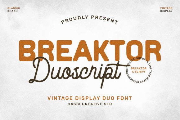 Breaktor: The Vintage Duo Typeface for Modern Editorial Design