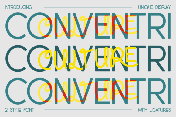 Conventri: The Modern Display Font for Professional Branding