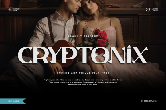 Cryptonix: The Futuristic Display Typeface for Bold Campaigns