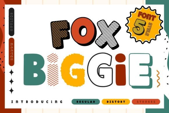 Fox Biggie: A Playful Display Typeface for Modern Editorial Design