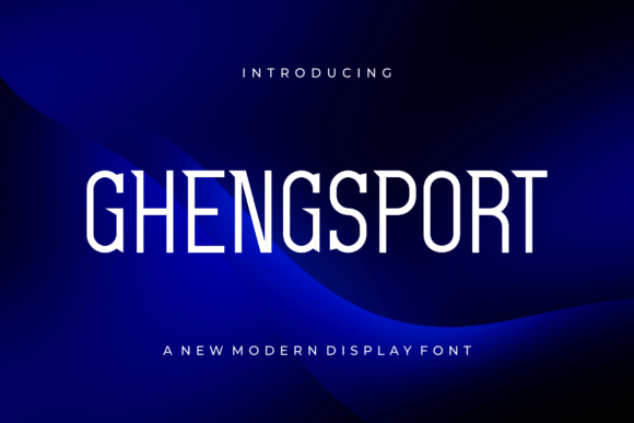Ghengsport: The Sleek Modern Display Font for Bold Branding