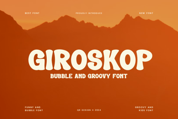 Giroskop: A Bold Display Font for Modern Editorial Design