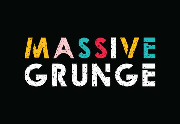 Massive Grunge: A Raw Display Typeface for Bold Editorial Design