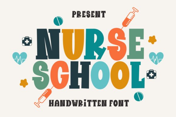 Nurse School: The Retro Display Font for Bold Branding