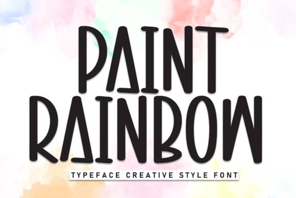 Paint Rainbow: The Vibrant Display Typeface for Creative Crafts