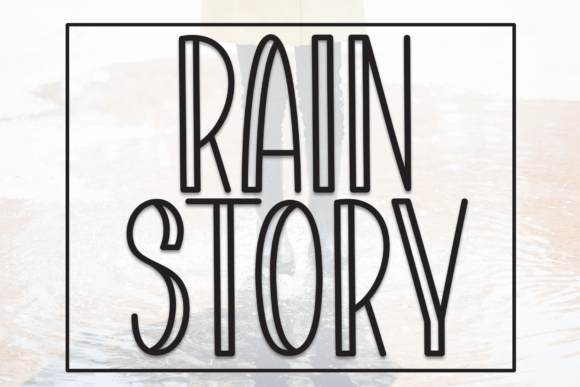 Rain Story: The Casual Display Font for Scroll-Stopping Campaigns