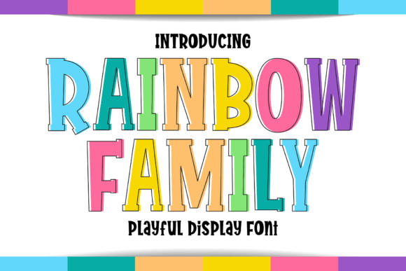 Rainbow Family: The Elegant Display Font for Your Brand Identity