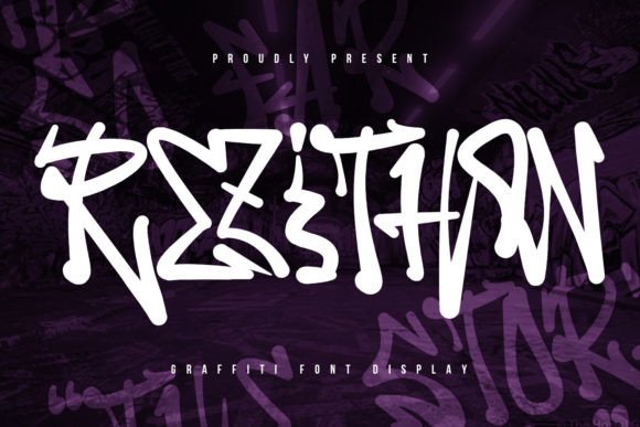 Rezithon: The Bold Graffiti Display Font for Urban Editorial Design