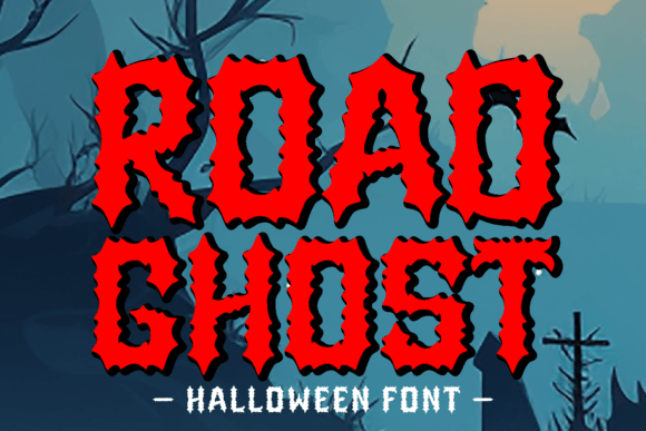 Road Ghost Typeface: A Spooky Display Font for Makers