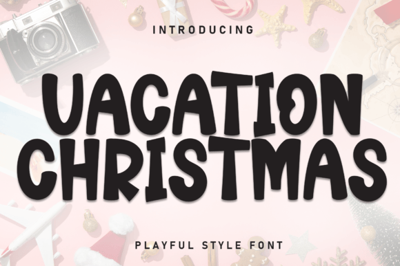 Vacation Christmas: A Bold Display Font for Modern Web Design