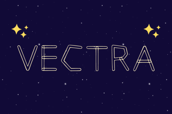 Vectra Display Font for Retro Web Design