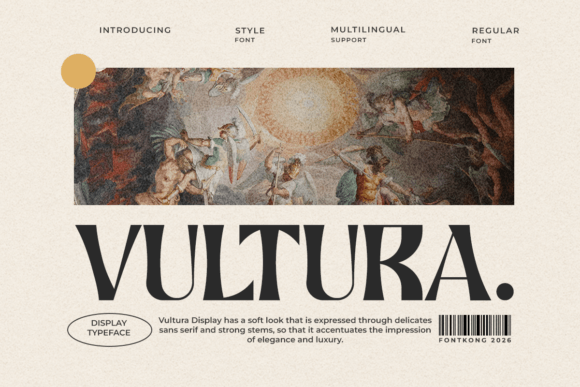Vultura: A Bold Typeface for Modern Editorial Design