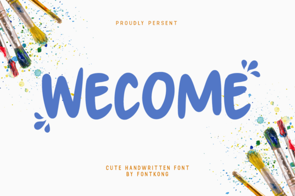 Wecome: A Playful Display Font for Modern Creatives